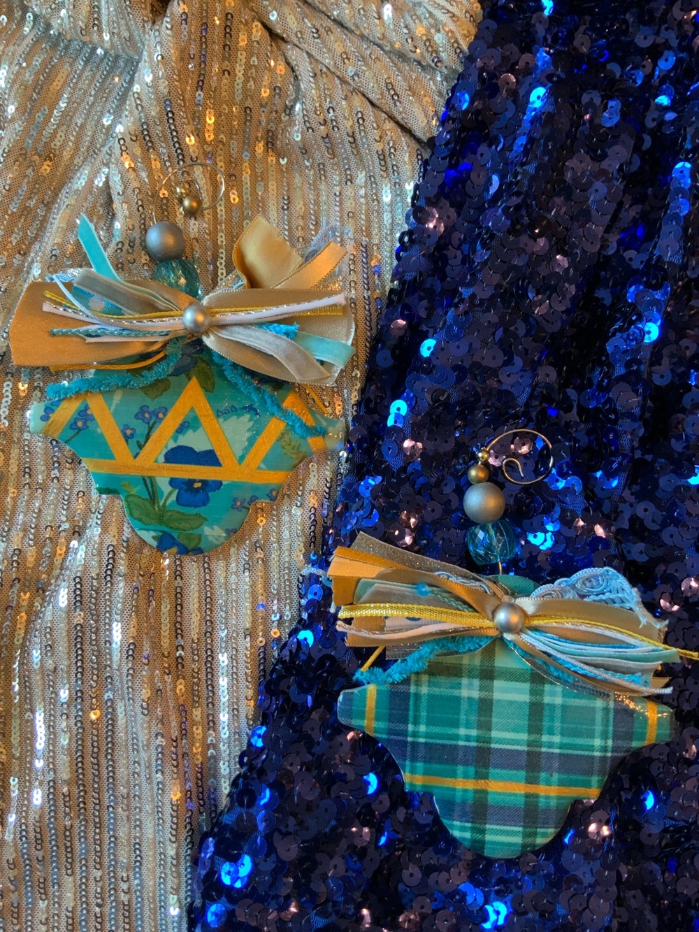 Delta Delta Delta Sorority Themed Hanging Ornaments